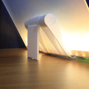 Close-up view of LED illuminated acrylic writing board