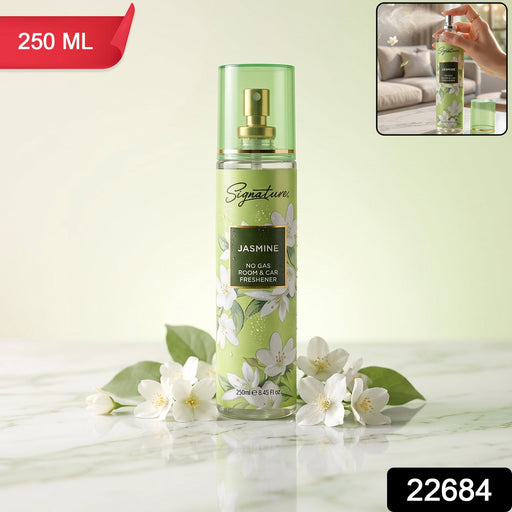 Floral jasmine air freshener spray for car and home