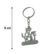 Multipurpose metal keychain for car, bike, or home keys