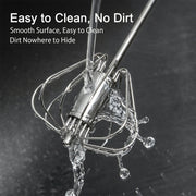 Stainless steel kitchen rotary whisk for baking and cooking