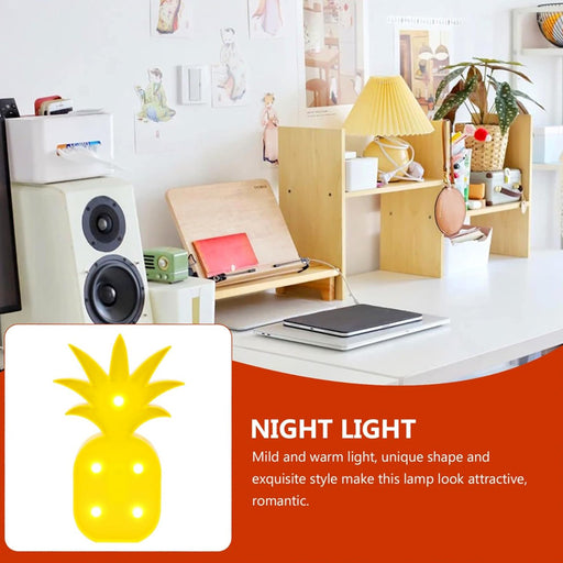 Soft glowing pineapple shaped night light ideal for kids room