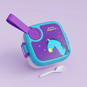 Easy-to-clean compartments inside kids cartoon lunch box