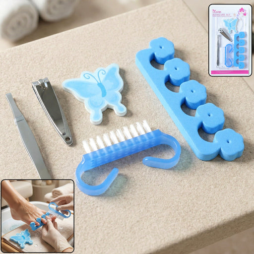 5 in 1 manicure pedicure kit for complete nail care