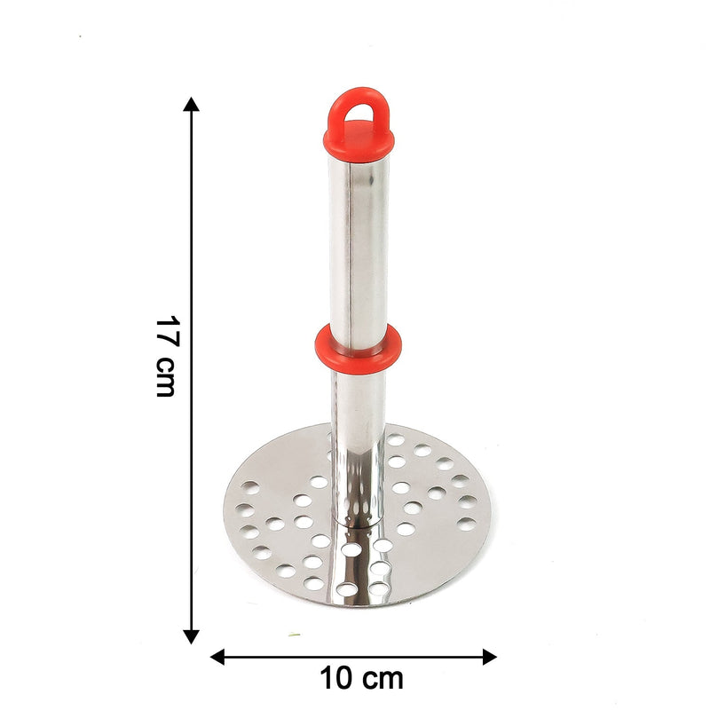 Ergonomic anti-slip handle of stainless steel potato masher for comfortable grip
