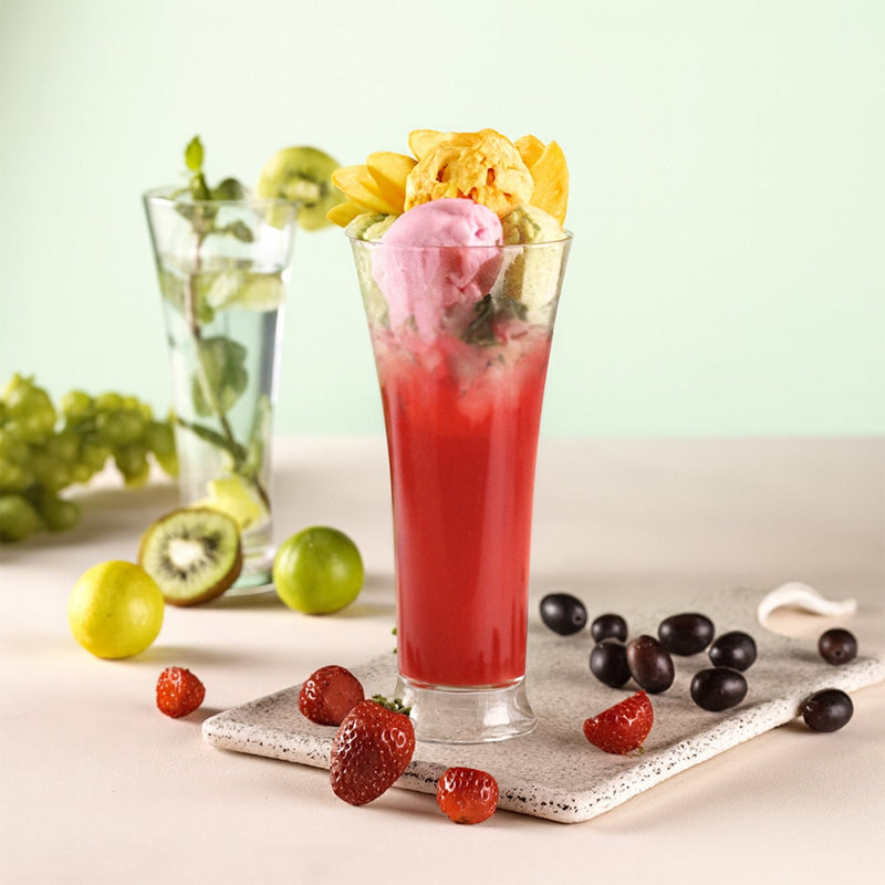 Durable and lightweight matt finish plastic glasses for cold beverages