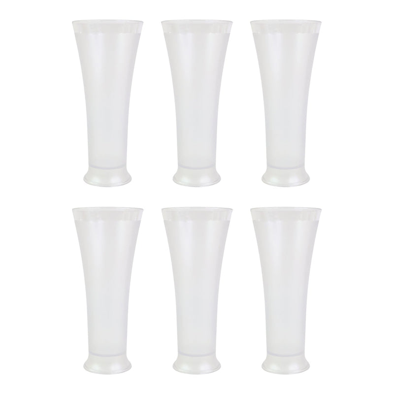 Elegant and sturdy plastic drinkware set with a non-slip matt texture