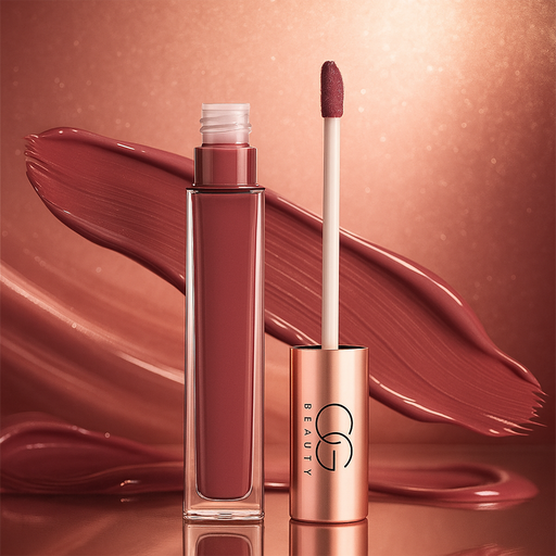 OG Beauty Merry Mulberry Liquid Lipstick bottle and applicator.