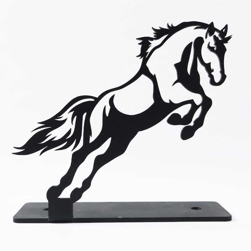 Elegant horse figurine sculpture for workspace or living room