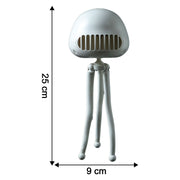 Personal desk fan rechargeable with built-in star projector for ambiance