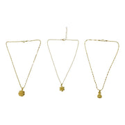 Decorative floral gold finish necklace for festive wear
