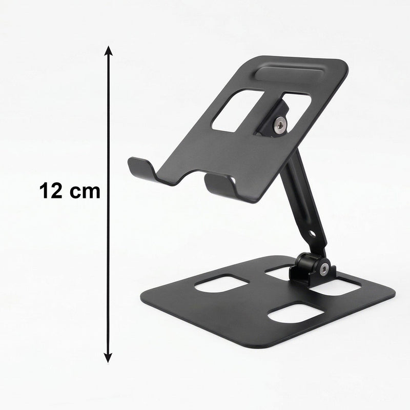 Folded metal mobile stand for portability