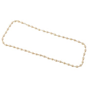 Stylish pearl necklace with fine golden chain detailing