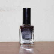 Live image showing Purple Dazzle glitter nail paint for glamorous nails