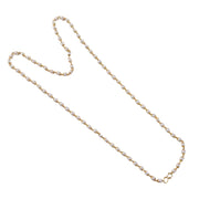 Festive pearl beaded necklace in gold-tone for women