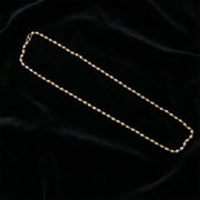Decorative pearl statement necklace with lightweight gold chain
