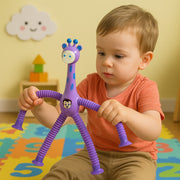 Fun giraffe stretchable spring toy for creative play