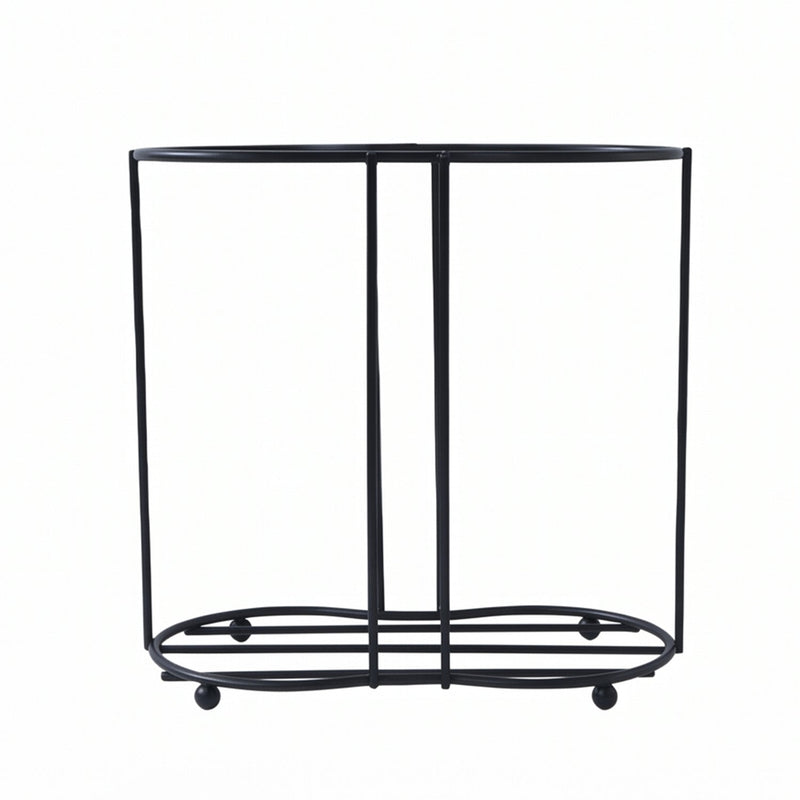 Modern metal beverage cup organizer rack for countertops