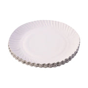 Disposable leak-resistant paper plates ideal for catering