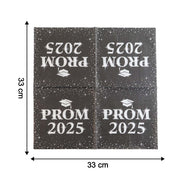 Close-up showing thickness and texture of Prom 2025 party napkins