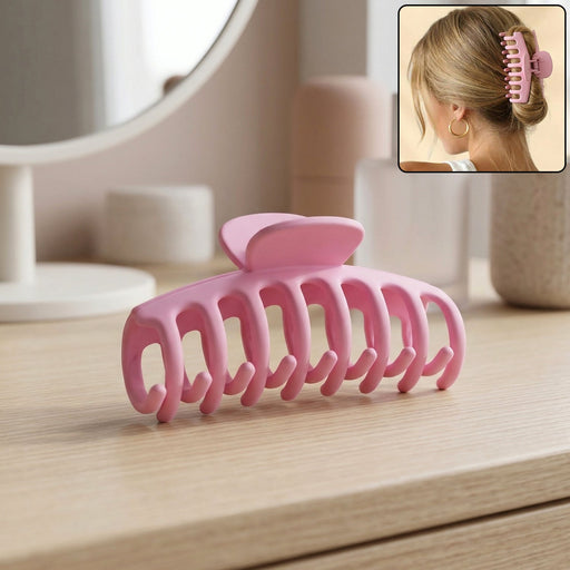 Pink  hair claw clip in stylish design