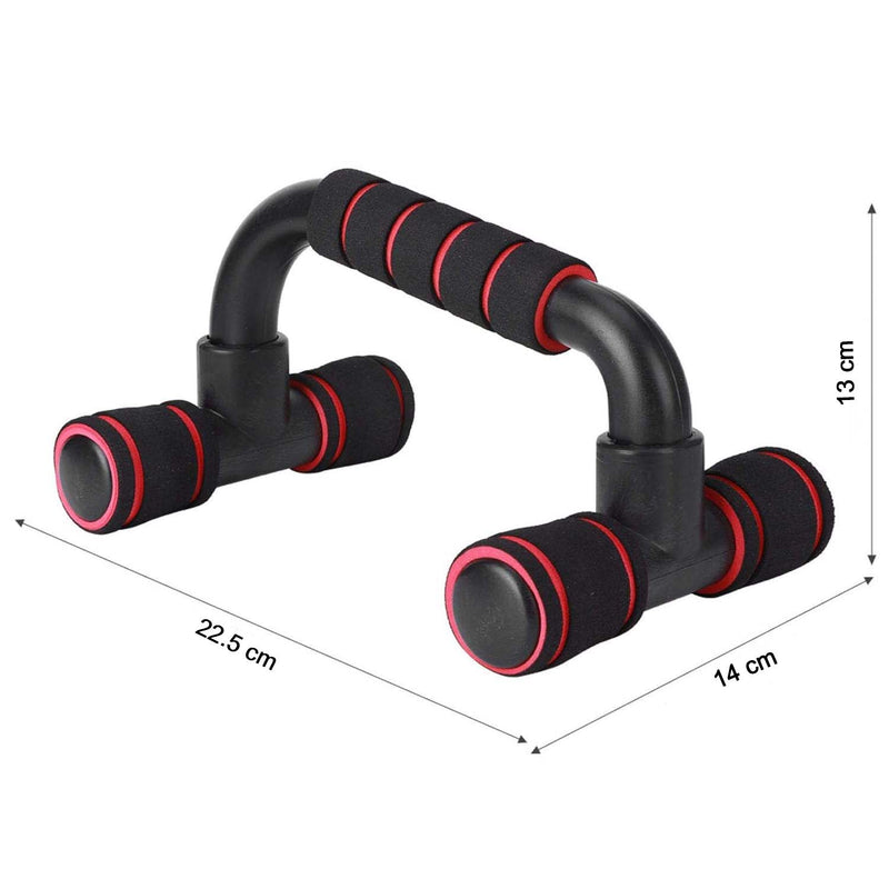 Konex Push-Up Bars with non-slip workout grips, illustrating compact size and stability.