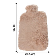Cozy PVC hot water bag with soft fur for heat therapy