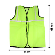 Size chart for the reflective safety jacket to ensure a perfect fit.