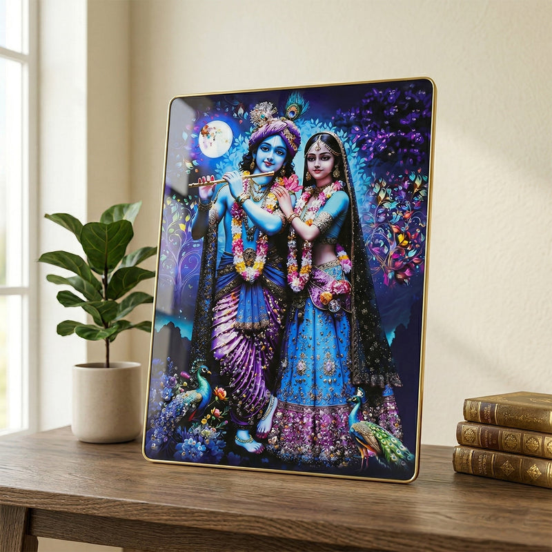 Spiritual Radha Krishna decorative wall painting