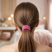 Plastic spiral hair tie, lightweight and flexible for women and girls