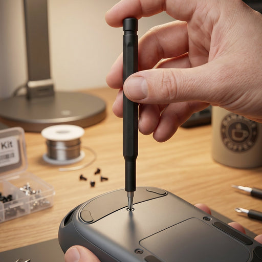 Components of the 24-in-1 repair tool kit in a compact case