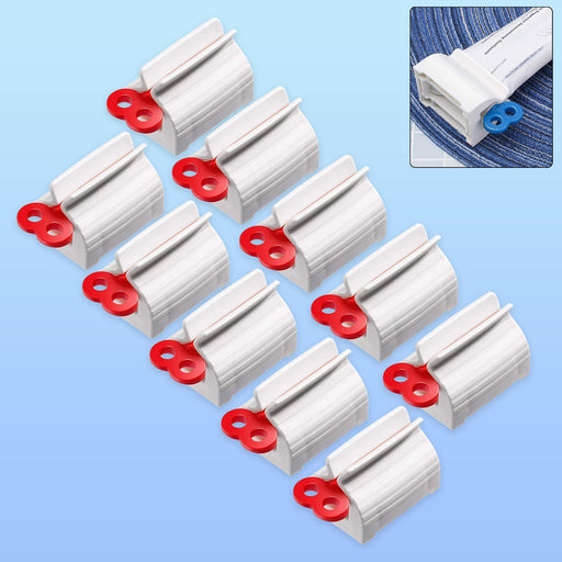 10-piece plastic tube squeezer set to save toothpaste and creams