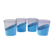 Elegant plastic selo glasses set with durable material and vibrant red color