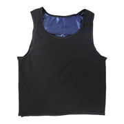 Close-up detail of sweat shaper vest fabric