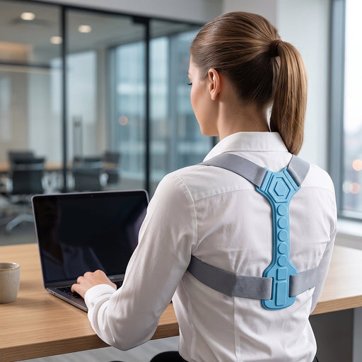 Adjustable shoulder straps for custom fit in posture belt