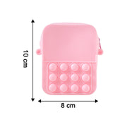 Rainbow pop it mini sling bag for kids and girls