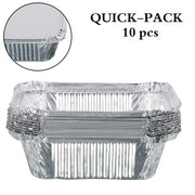 Disposable aluminium container for takeaway meals
