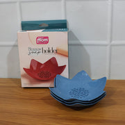 Set of 3 lotus blossom soap holders for sink and washbasin