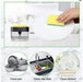1264 2-in-1 Liquid Soap Dispenser on Countertop with Sponge Holder 