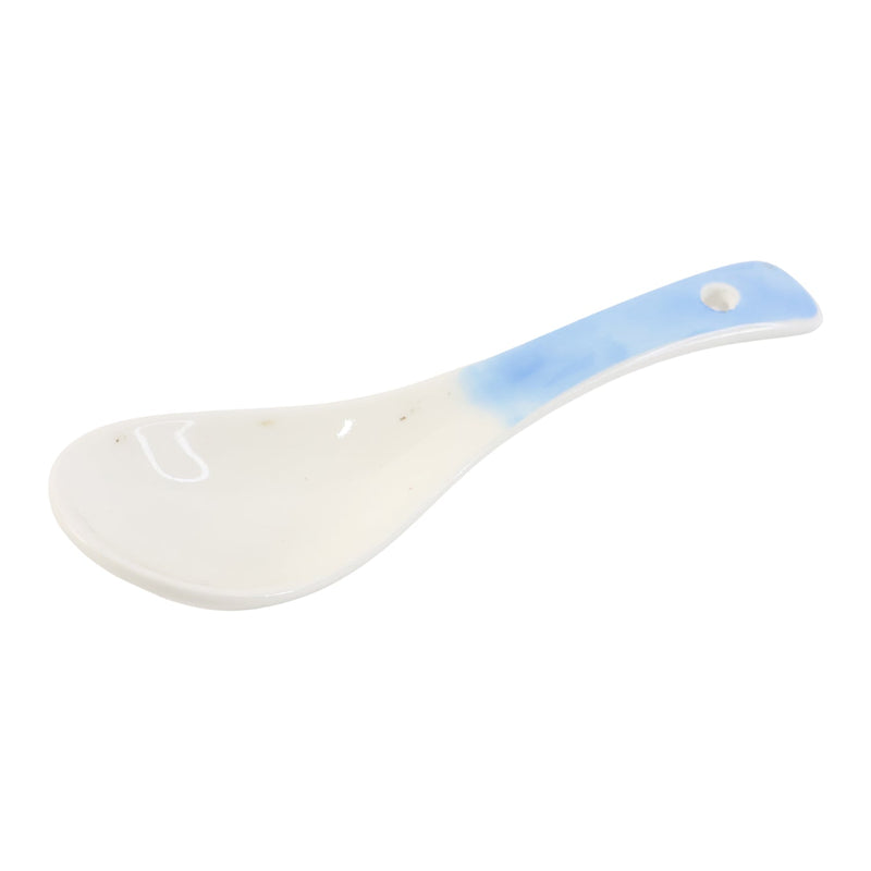 Durable ceramic spoon for serving hot dishes and soups