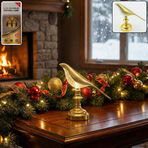 The Sparrow Crystal LED Table Lamp displayed on a clean white background.