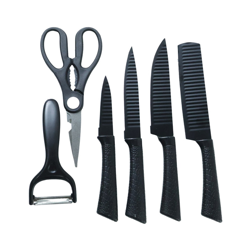 kitchen scissors and knife combo included in set