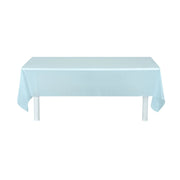 Disposable dining table cover protecting table surface from spills