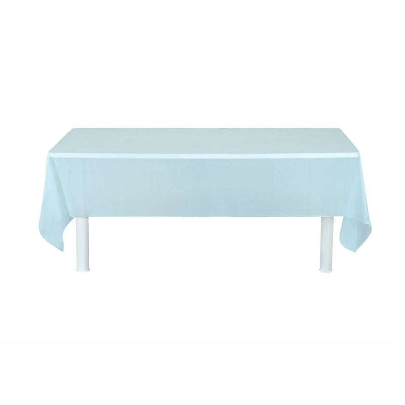 Disposable dining table cover protecting table surface from spills