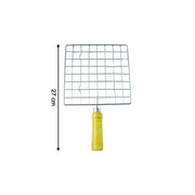 Square stainless steel Roaster Jali, ideal as a versatile kitchen grill.