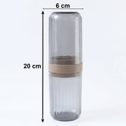 Easy carry foldable travel toothbrush cup design