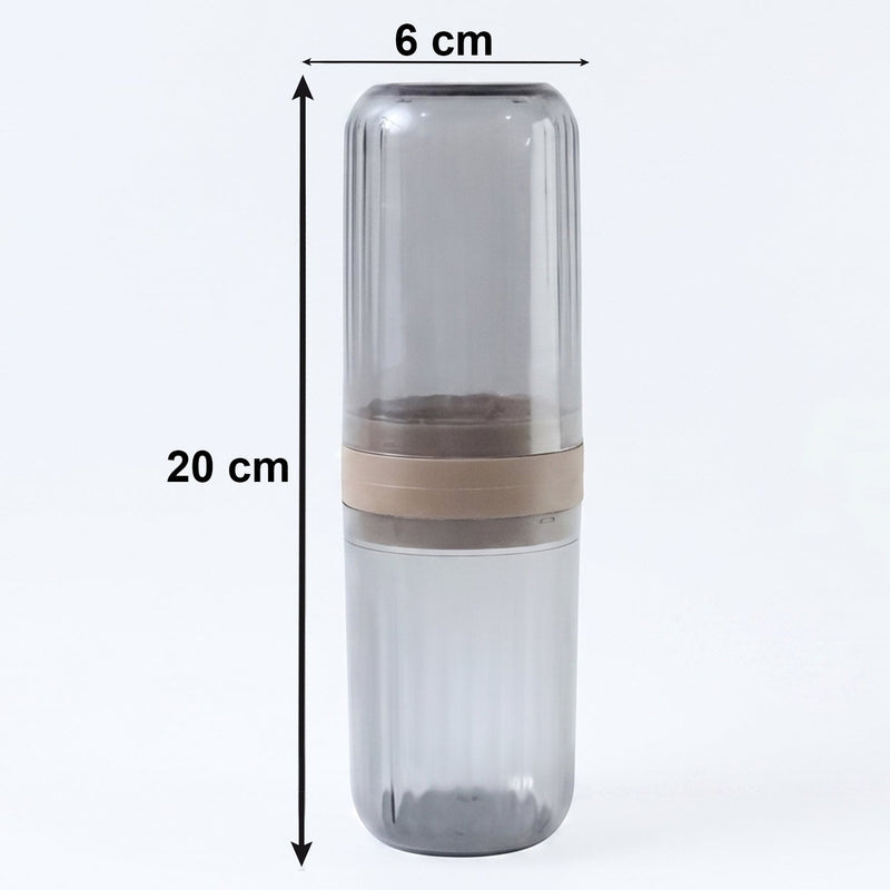 Easy carry foldable travel toothbrush cup design