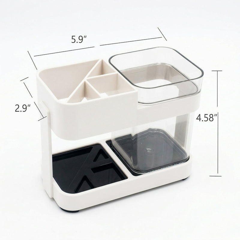 Bathroom accessories toothbrush holder showing size details