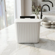 Side view of small kitchen waste bin