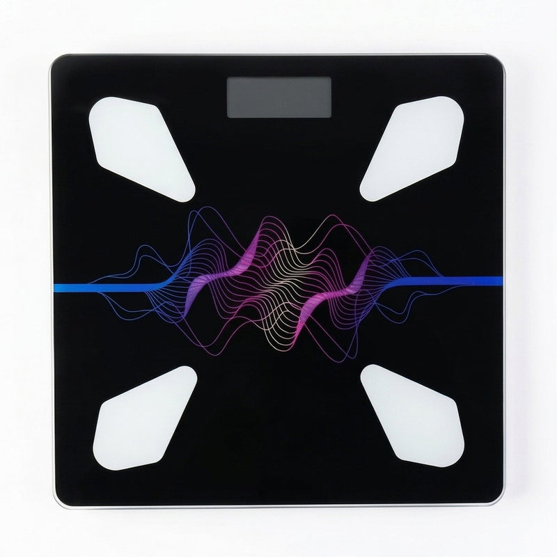 Side profile of the slim and modern VelvaBloom body weight scale.