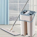 1142 Scratch Cleaning Mop with 2 in 1 Self Clean Wash Dry Hands Free Flat Mop 
